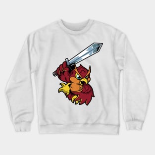 In armor with long sword - owl Crewneck Sweatshirt